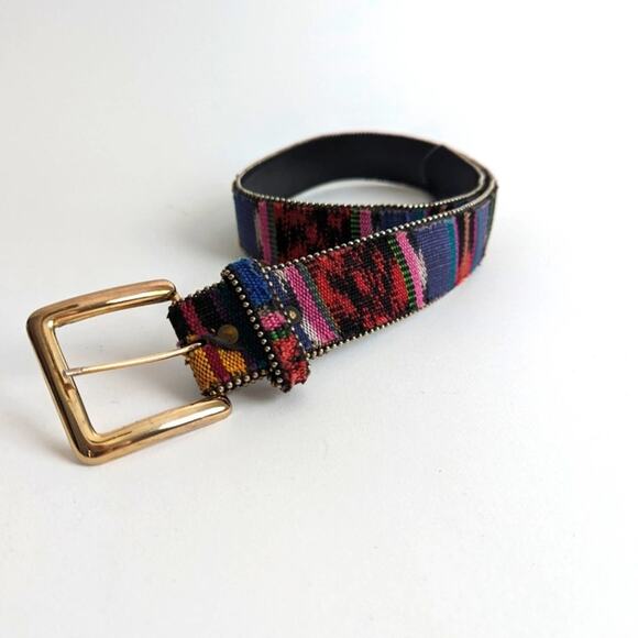 Vintage Tapestry 80's Leather Belt - M - Picture 1 of 4